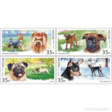 Sellos: ⚡ DISCOUNT RUSSIA 2019 DECORATIVE DOG BREEDS MNH - DOGS. Lote 313729883