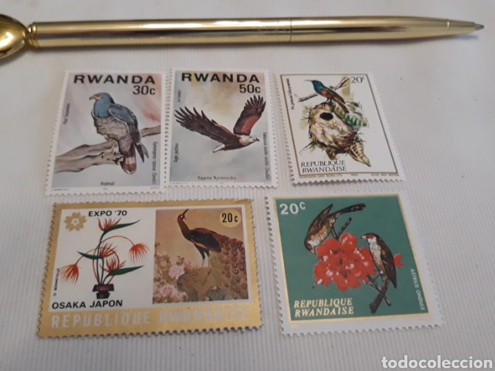 Sellos: Ruanda sellos pajaros - Foto 1