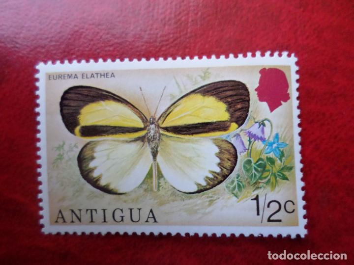 Sellos: +antigua, 1975, mariposas, Yvert 379