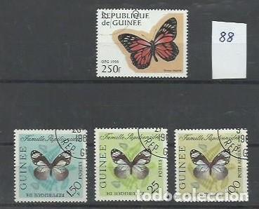 Selos: FAUNA.- ID 88.- MARIPOSAS.- R. DE GUINEA