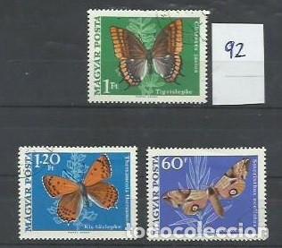 Selos: FAUNA.- ID 92.- MARIPOSAS.- MAGYAR POSTA