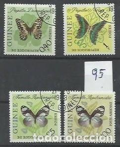 Selos: FAUNA.- ID 95.- MARIPOSAS.- R. DE GUINEA