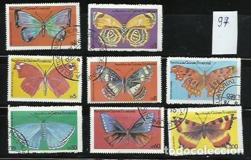 Selos: FAUNA.- ID 97.- MARIPOSAS.- R. DE GUINEA ECUATORIAL