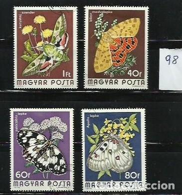 Selos: FAUNA.- ID 98.- MARIPOSAS.- MAGYAR POSTA