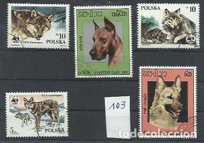 Selos: FAUNA ID 103- PERROS.- POLONIA Y POSTE LAO