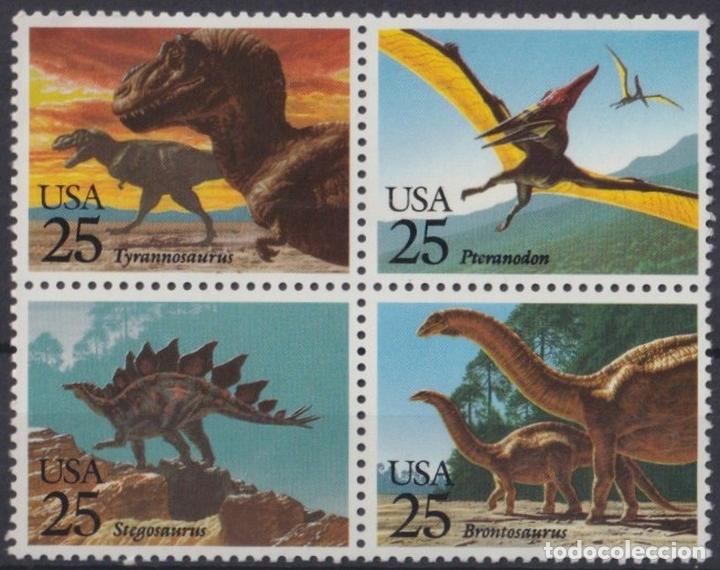 Timbres: F-EX30436 US USA MNH 1989 PALEONTOLOGY DINOSAUR DINOSAURIOS.