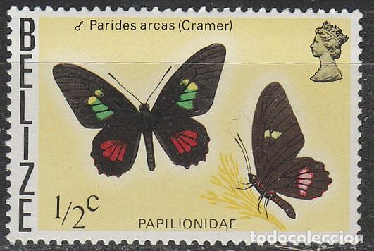 Sellos: Belice n&ordm; 34, Mariposa cramer, nuevo *** - Foto 1