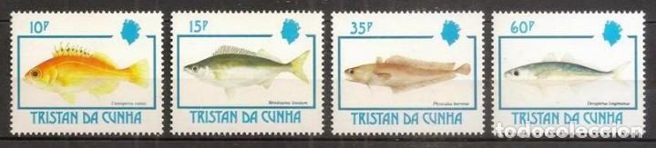 Selos: TRISTAN DA CUHHA. 1992. Yvert 504/507 ***. Fauna, peces.