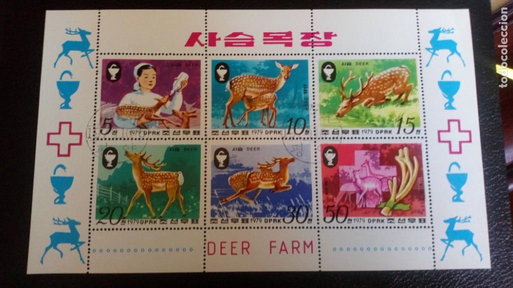 Sellos: FAUNA, CIERVOS, HB DE COREA 1979 - Foto 1