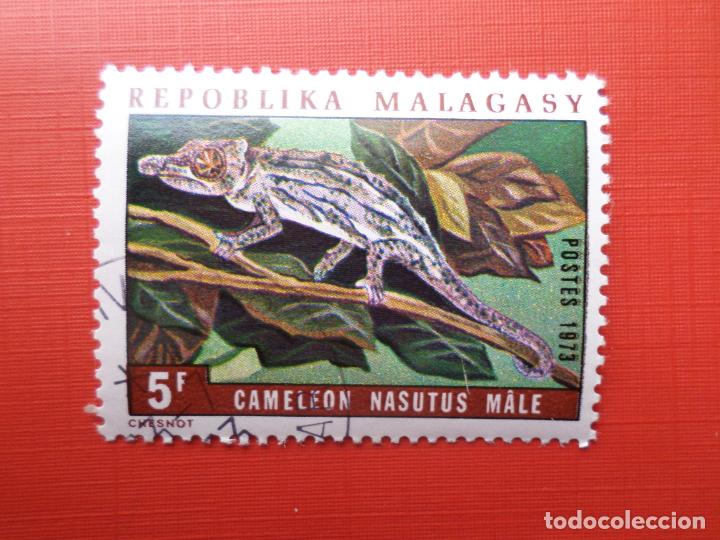 Sellos: madagascar, 1973, camaleon - Foto 1