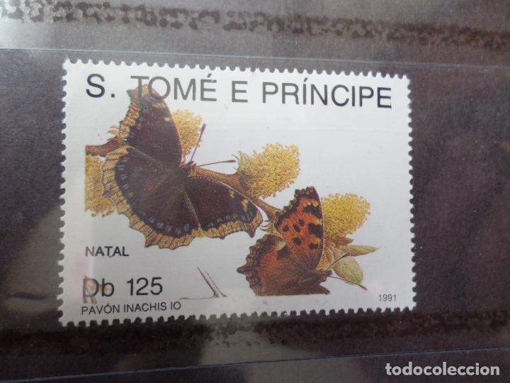Timbres: +santo tomas y principe, 1991, mariposas, Yvert 1077