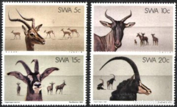 Timbres: SWA (SUD OESTE AFRICANO) 1980 - FAUNA - GACELAS - YVERT 429-432**