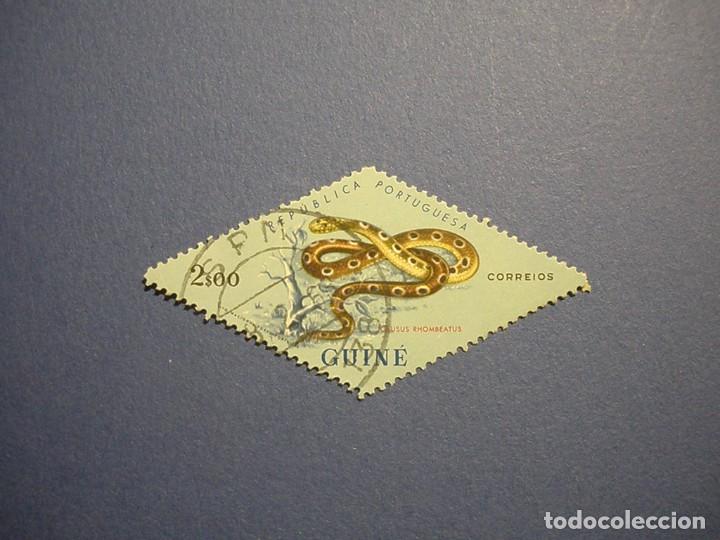 Timbres: GUIN&Eacute; - REPTILES - SERPIENTE - Causus rhombeatus - VIBORA NOCTURNA.
