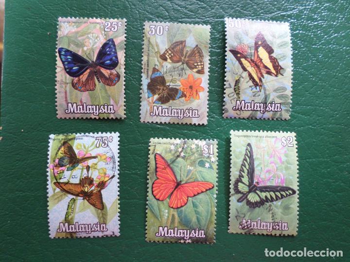 Selos: .malasia, 1970, mariposas, Yvert 68/73