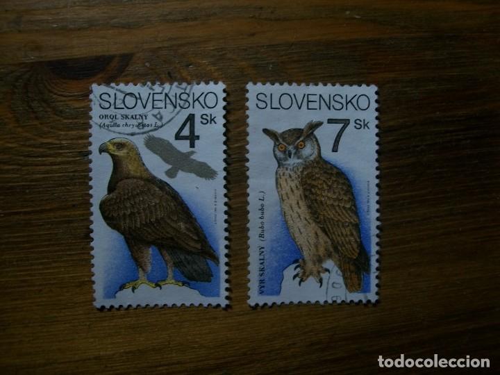 Sellos: 22.07/-ESLOVQUIA-1994-4: 7 K Y&T 161; 163 EN USADO/&ordm;/