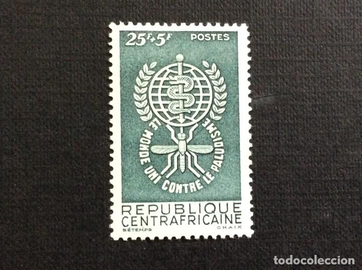 Timbres: INSECTOS. REPUBLICA CENTROAFRICANA N&ordm; YVERT 18*** A&Ntilde;O 1962, ERRADICACION PALUDISMO