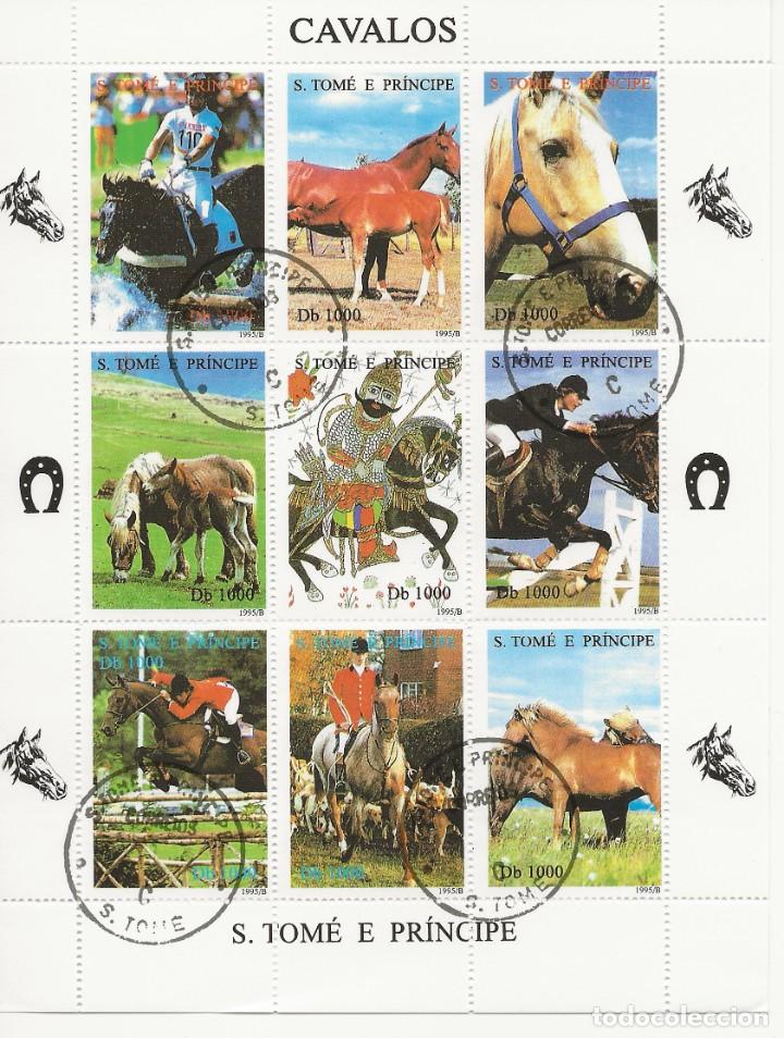 Selos: CHEVAUX DU MONDE - BLOC FEUILLET