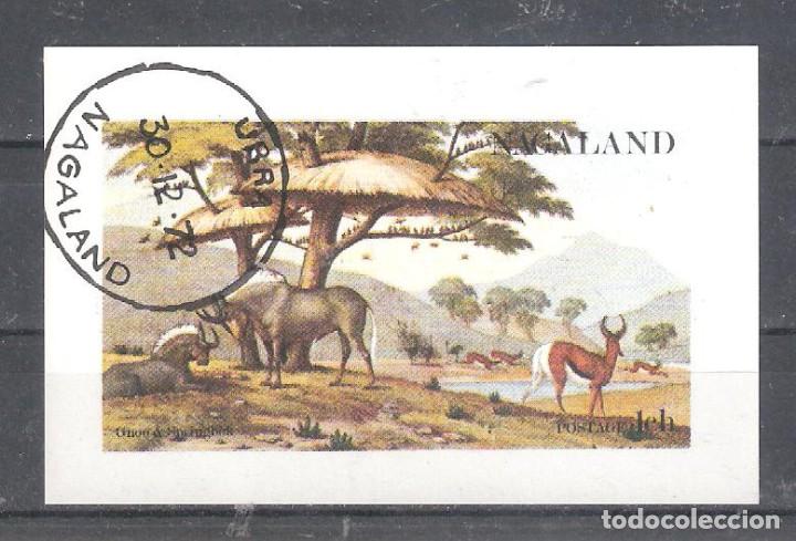 Sellos: NAGALAND Hojita&ordm; de Fauna