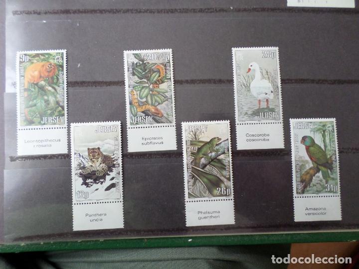 Timbres: :jersey, 1984, proteccion de la vida salvaje, Yvert 308/13