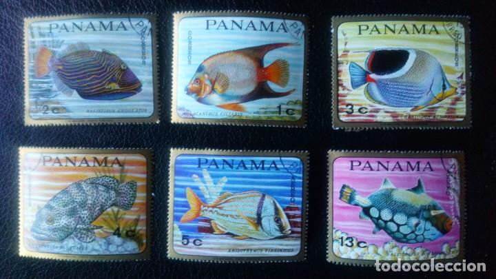 Sellos: PANAM&Aacute;, PECES - Foto 1