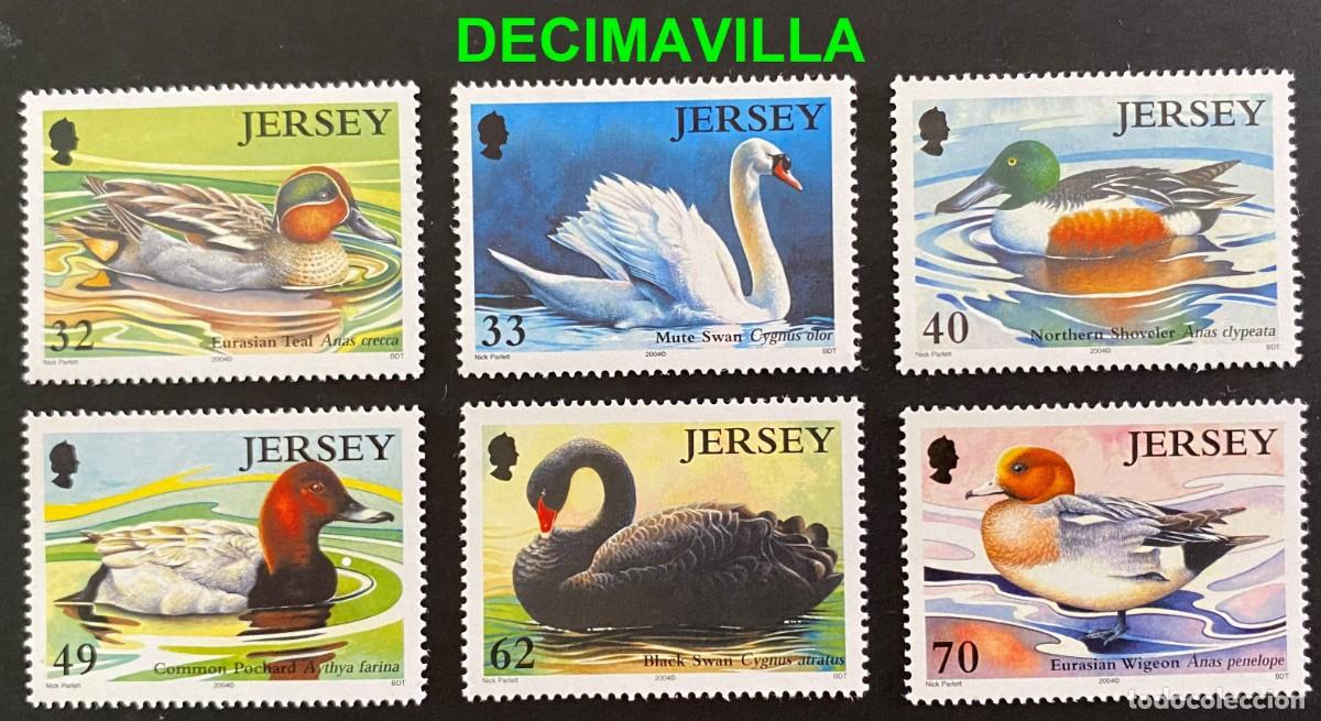 Sellos: FAAV337, JERSEY, AVES, 2004, 1149/54 - Foto 1