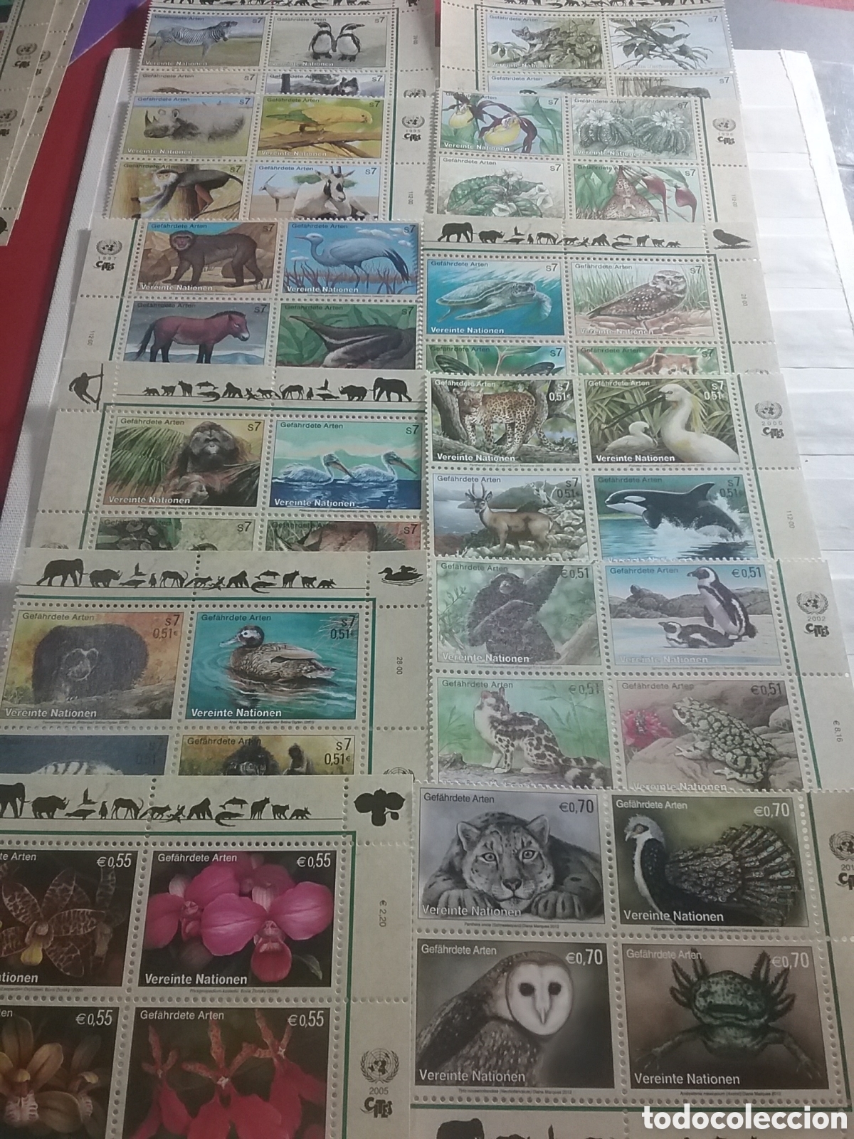 Sellos: Sello Viena (N. Unidas) nuevo.1993-2011(-04-06-07-08-09-10). Especies peligro extincion.