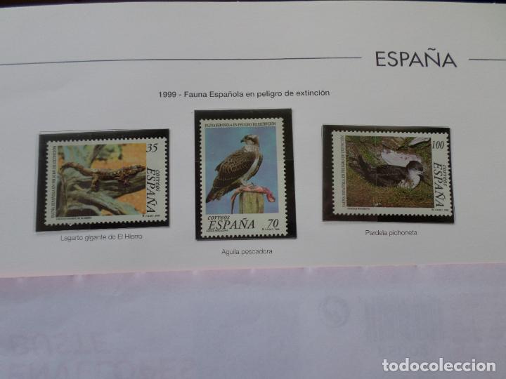 Selos: 1999, fauna espa&ntilde;ola en peligro de extincion, edifil 3614/16