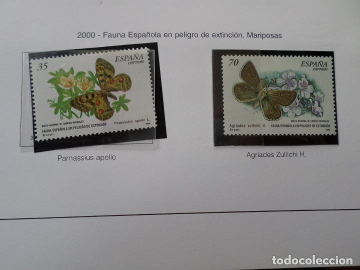 Selos: 2000, fauna espa&ntilde;ola en peligro de extincion, mariposas, edifil 3694/95
