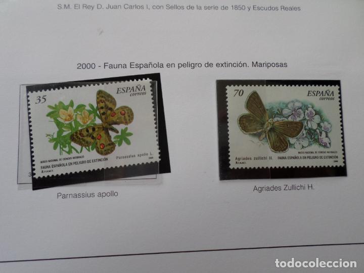 Selos: 2000, fauna espa&ntilde;ola en peligro de extincion, mariposas, edifil 3694/95