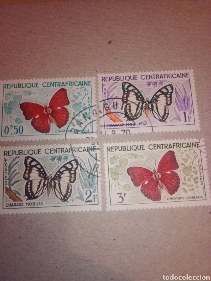 Timbres: Mariposas Republica Centroafricana