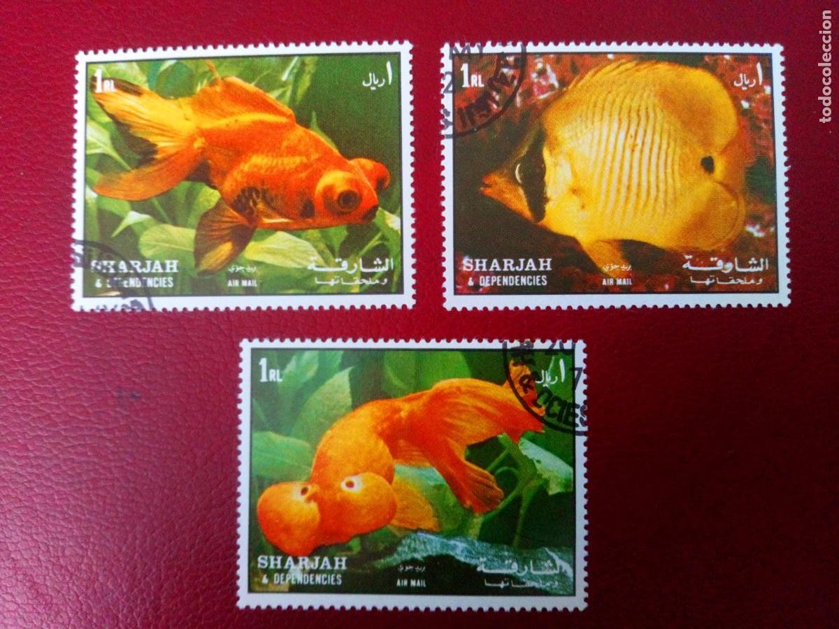 Sellos: PECES, SHARJAH, 1972 - Foto 1