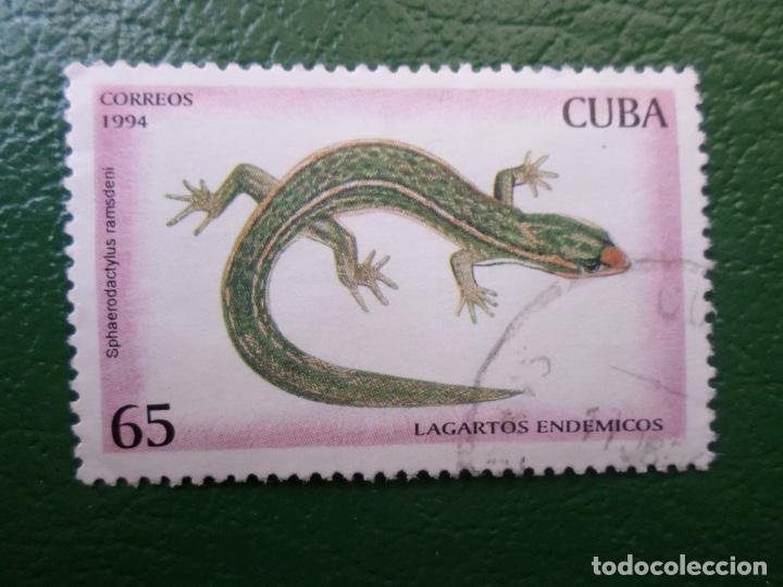 Sellos: :cuba, 1994, lagartos endemicos - Foto 1