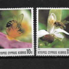 Sellos: CHIPRE 1989, SERIE IVERT 720/23- TEMÁTICA FAUNA- INSECTOS, ABEJAS. MNH.. Lote 401445779