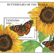 Sellos: TANZANIA. INSECTOS / INSECTS. HELIANTHUS ANNUUS. 1994.. Lote 401512689