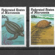 Sellos: MICRONESIA 1991, SERIE 164/67, TEMÁTICA FAUNA TORTUGAS. - . MNH.. Lote 402201424