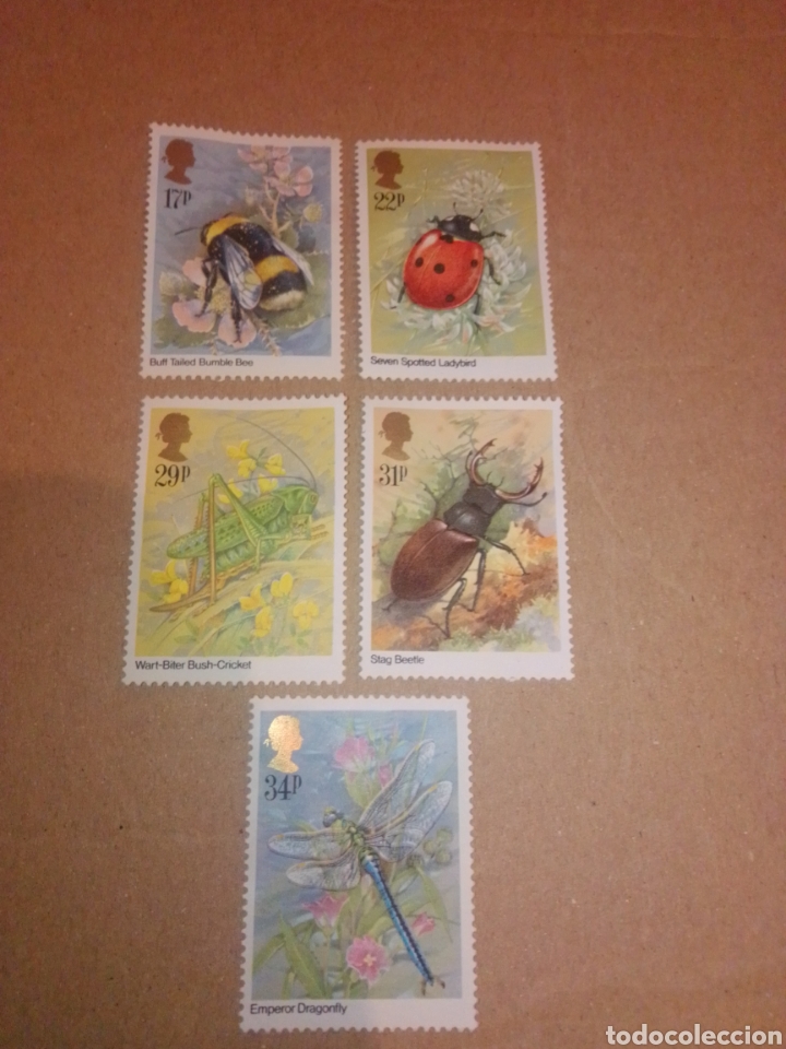 Sellos: Fauna insectos Gran Breta&ntilde;a - Foto 1