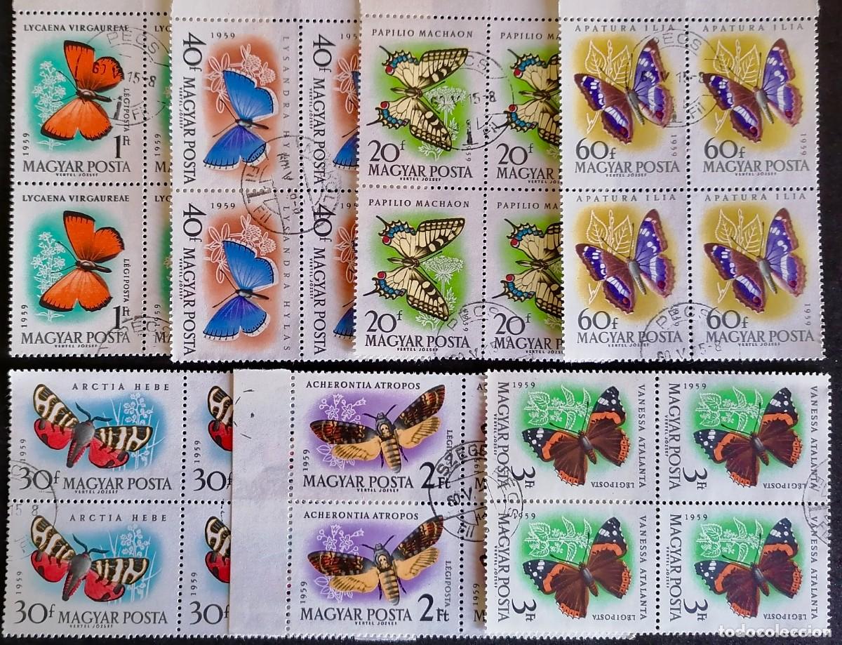 Sellos: HUNGRIA 1959. - MARIPOSAS .- - Foto 1