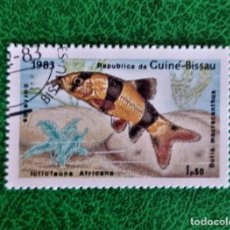 Sellos: SELLO USADO GUINEA BISSAU 1983 - PECES - FAUNA MARINA