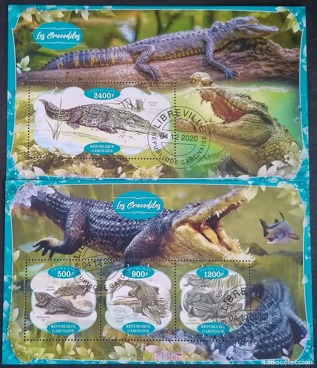 Sellos: GAB&Oacute;N 2020 - HB COCODRILOS . - Foto 1