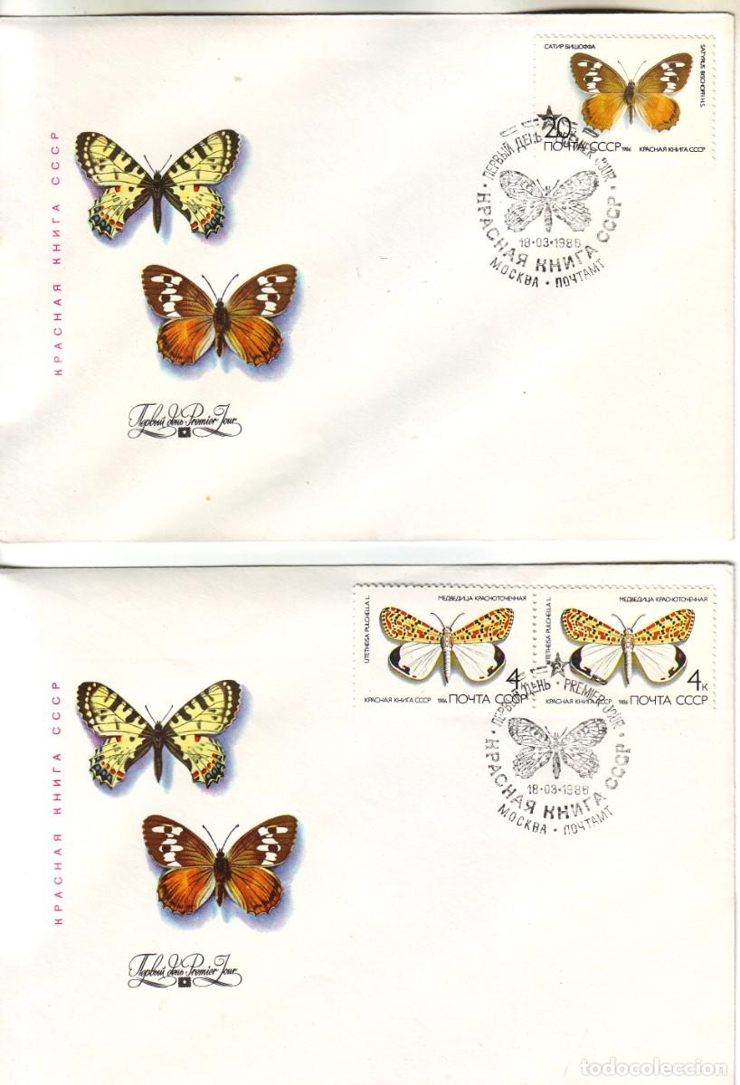 Sellos: SOBRES DE RUSIA CON MARIPOSAS - Foto 1