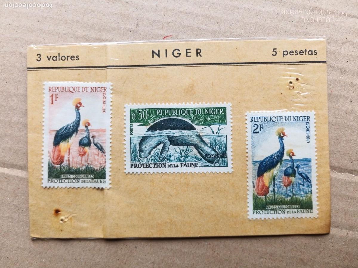 Sellos: NIGER - 3 VALORES - Foto 1