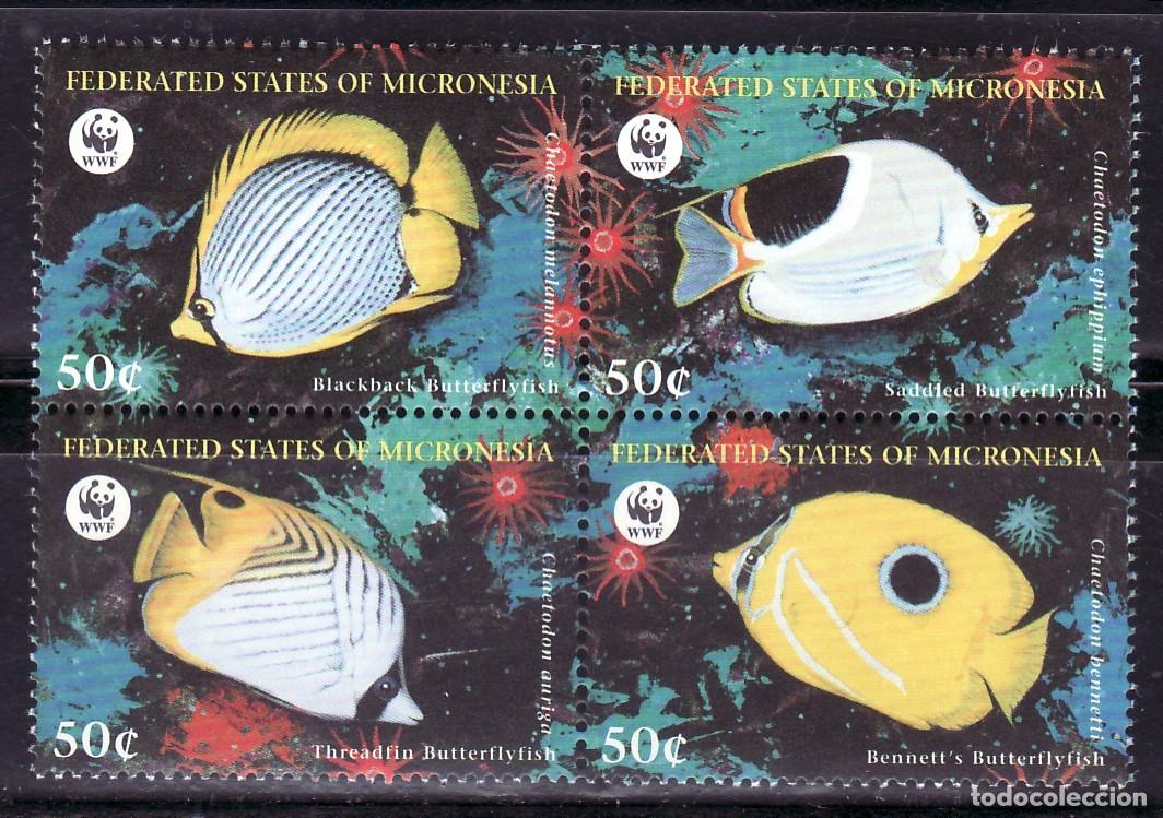 Sellos: SELLOS TEMA WWF MICRONESIA 1998 Peces 4v. - Foto 1