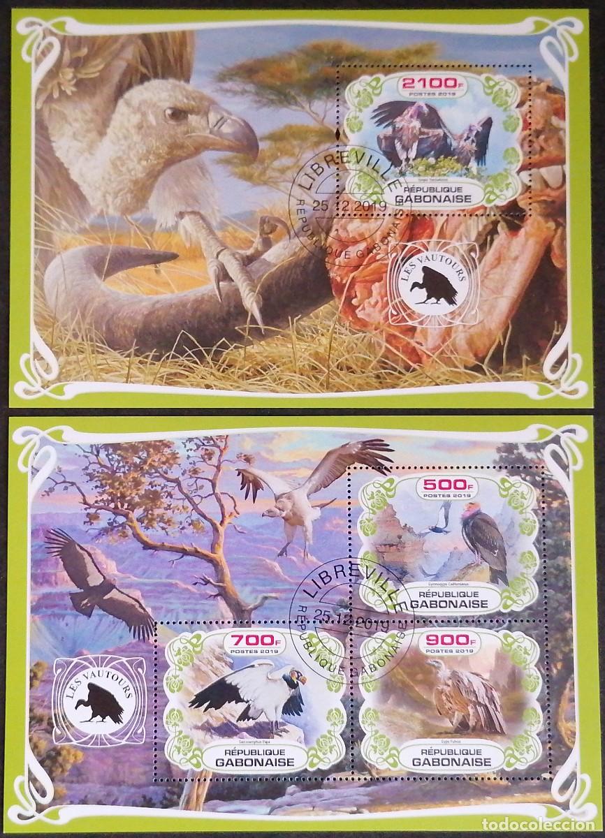 Sellos: GAB&Oacute;N 2019 - HB BUITRES . - Foto 1