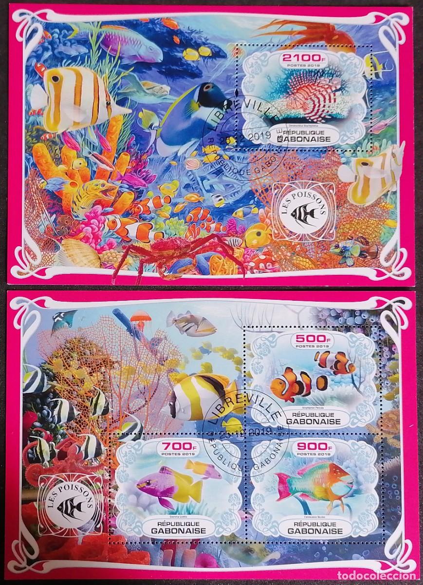 Sellos: GAB&Oacute;N 2019 - HB PECES . - Foto 1