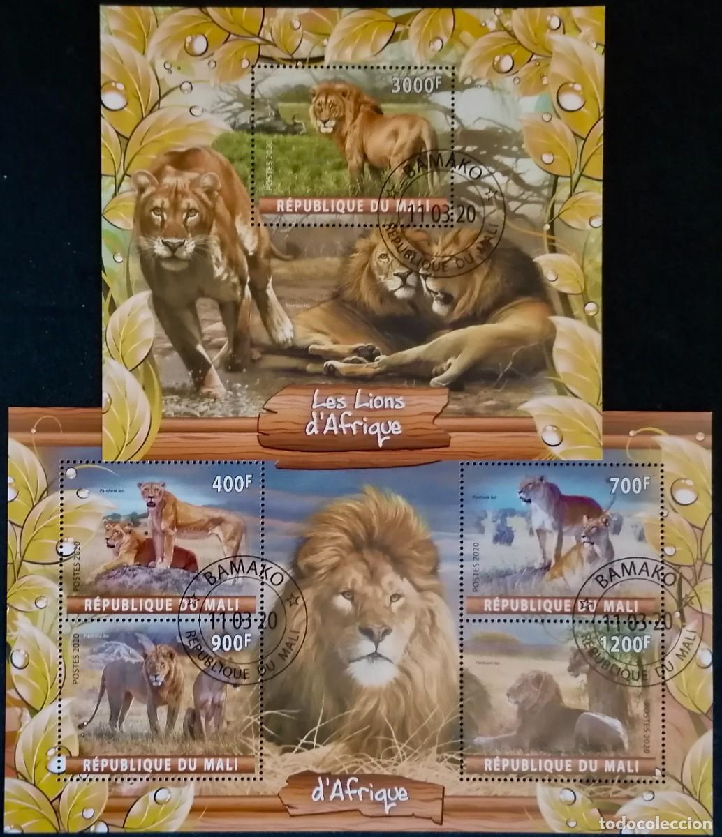 Sellos: MALI 2020 - HB LEONES . - Foto 1