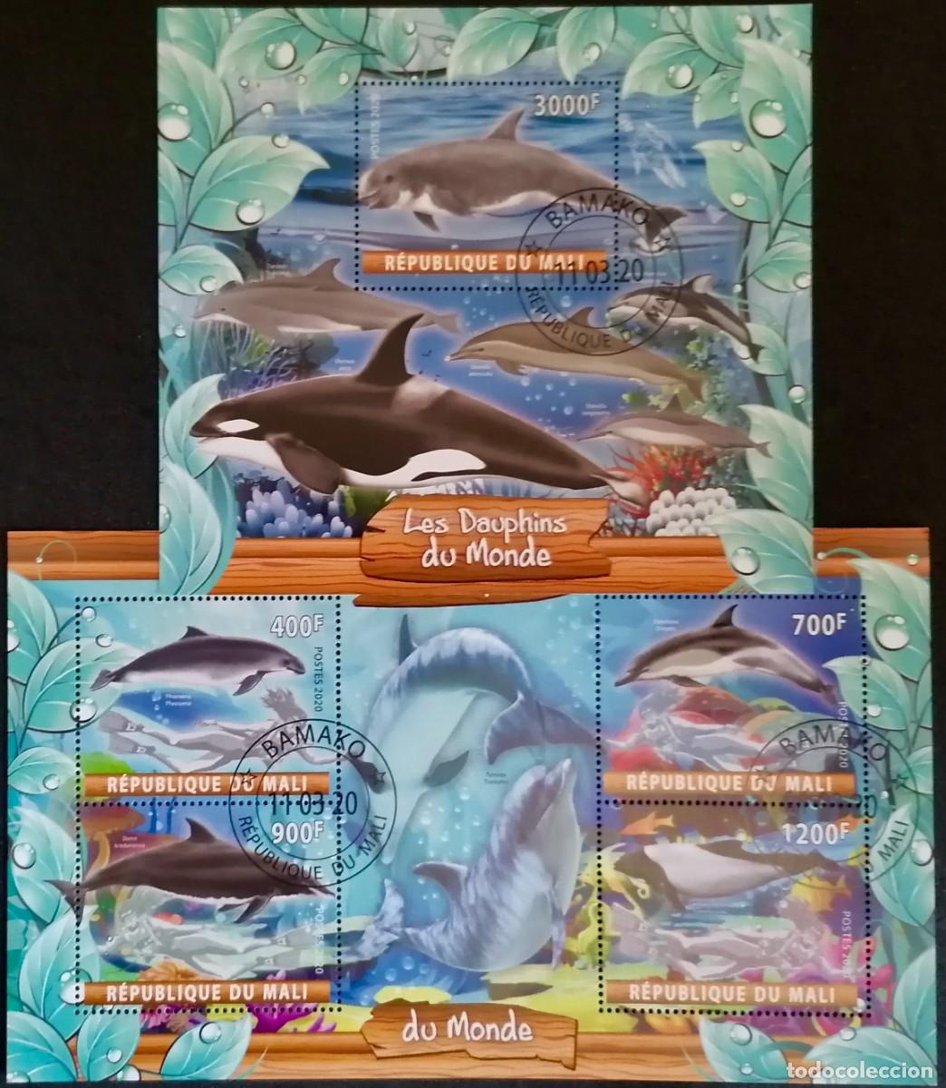 Sellos: MALI 2020 - HB DELFINES . - Foto 1
