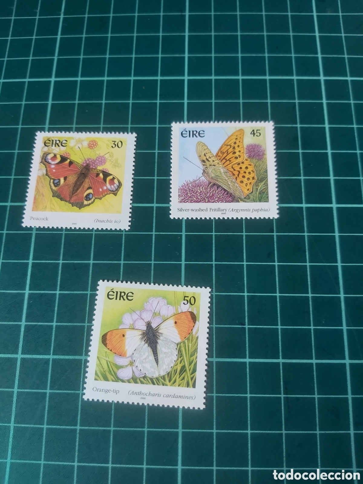 Sellos: Fauna mariposas A&ntilde;o 2000 eire Irlanda - Foto 1