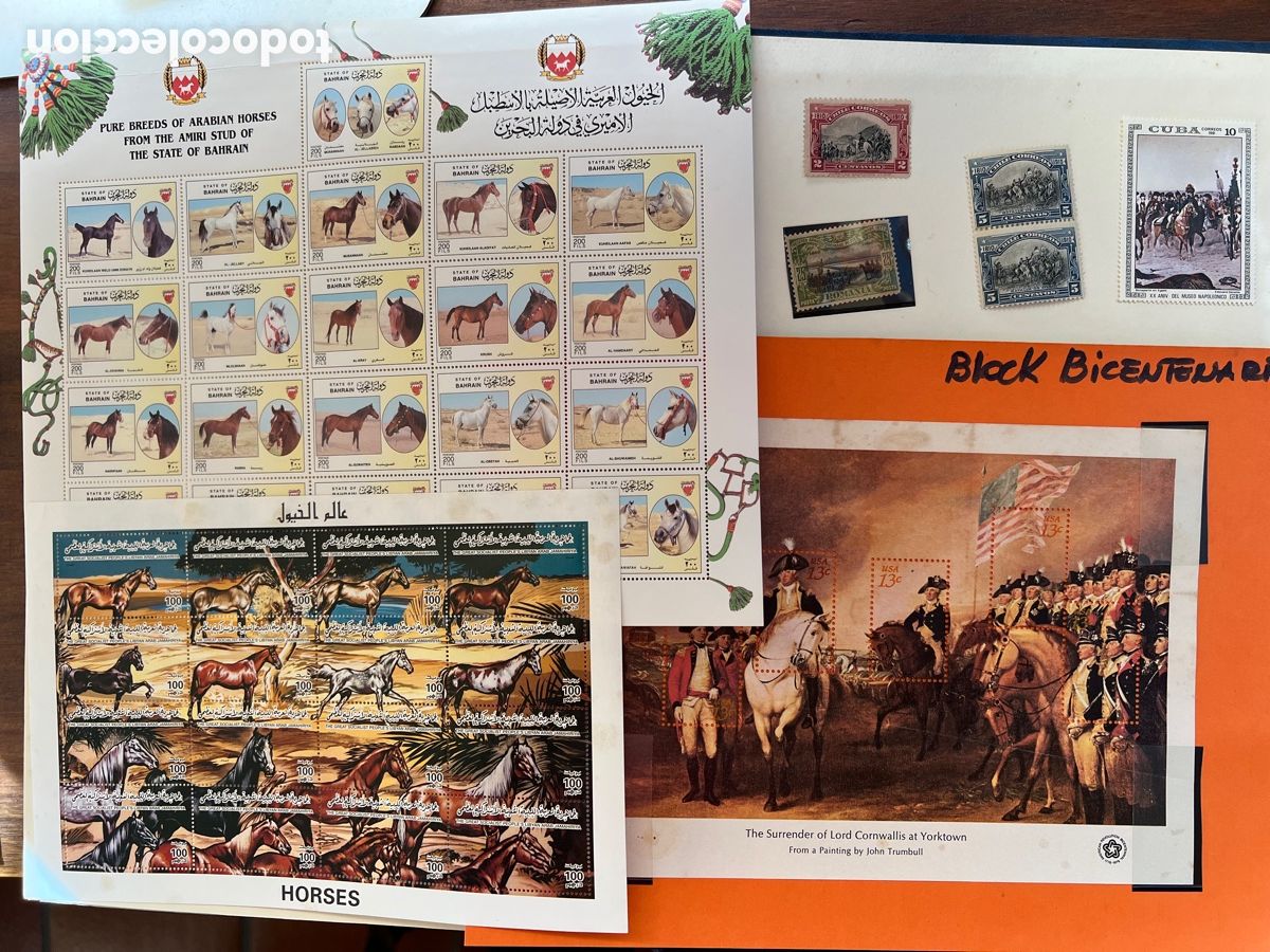 Sellos: Colecci&oacute;n filat&eacute;lica de Caballos - Foto 1