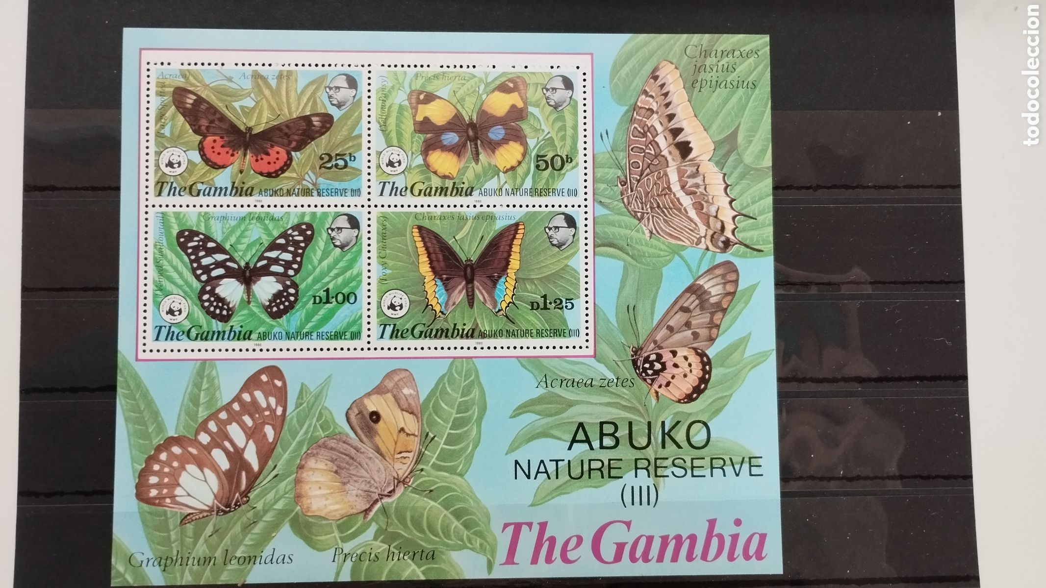 Sellos: Gambia H5 Mariposas - Foto 1