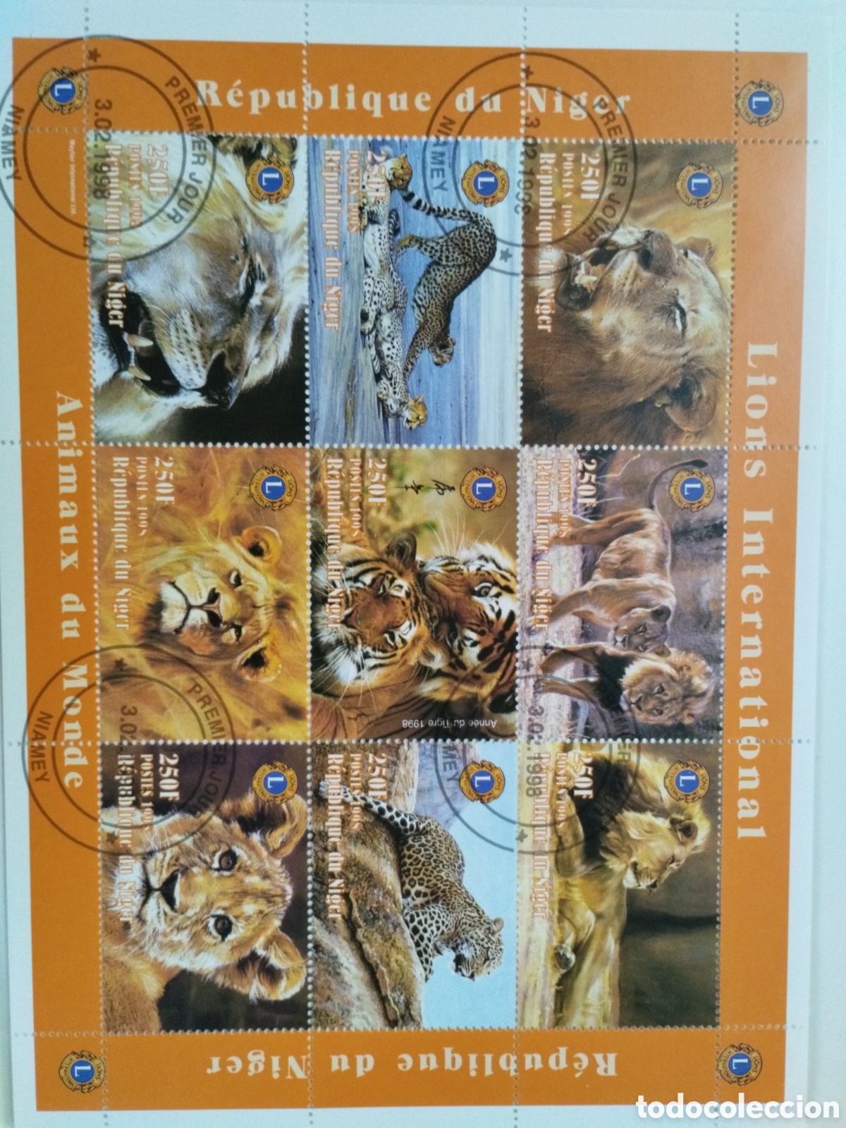Sellos: Sellos Leones N&iacute;ger - Foto 2